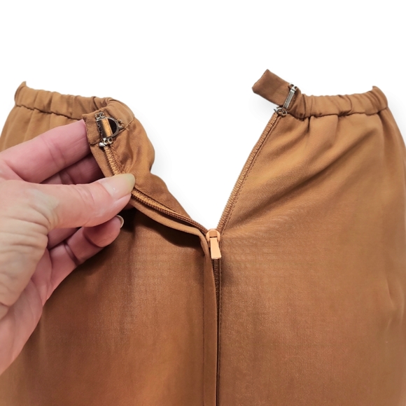 90's Silk Skirt Set Safari Explorer - Picture 8 of 14